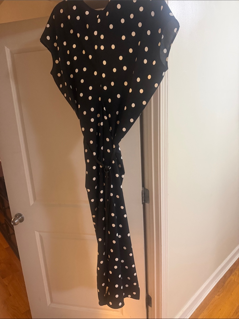 Ann Taylor Black and White Polka Dot Dress
